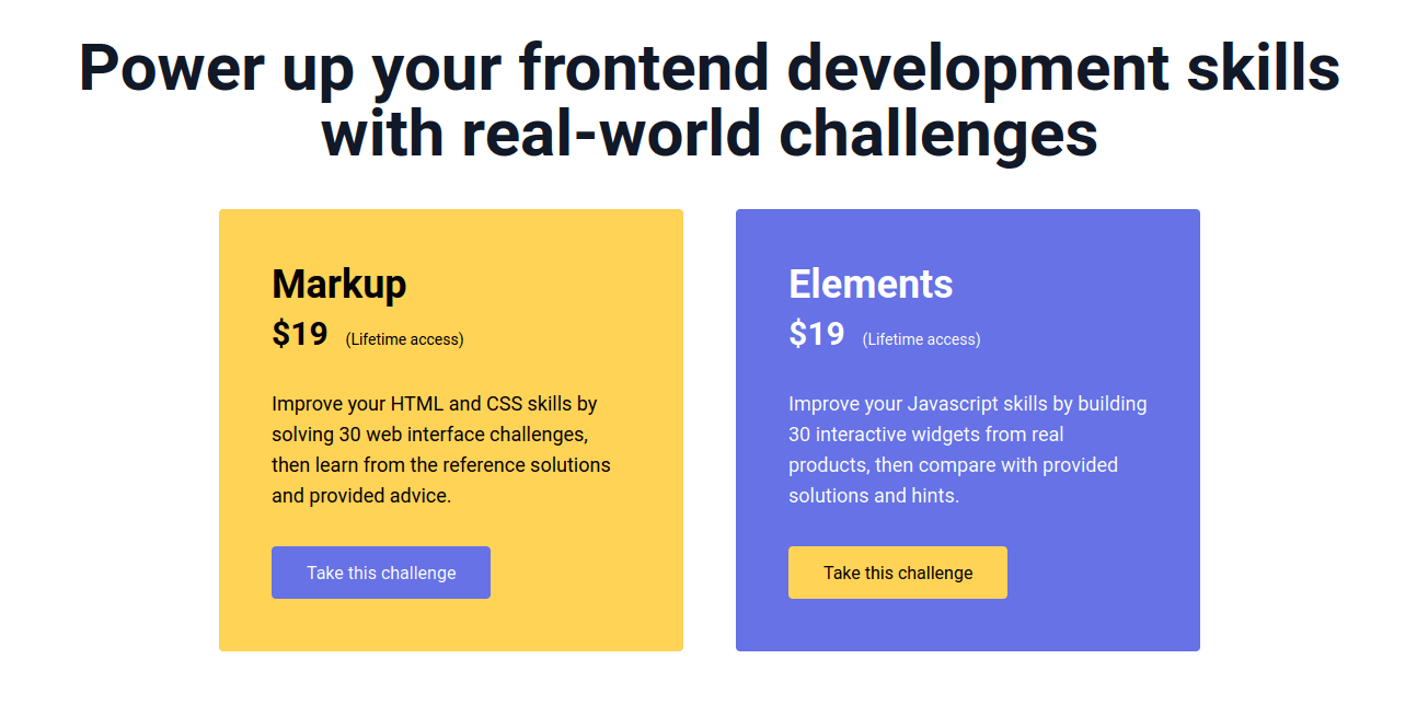 image of home page of frontloops